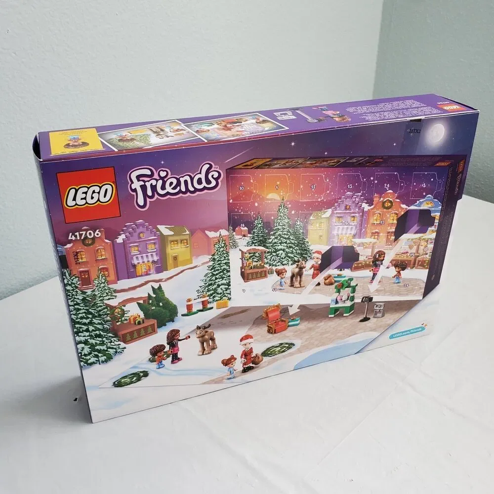 LEGO 41706 Friends Advent Calendar Christmas Holiday Building Kit 312pcs 24gifts